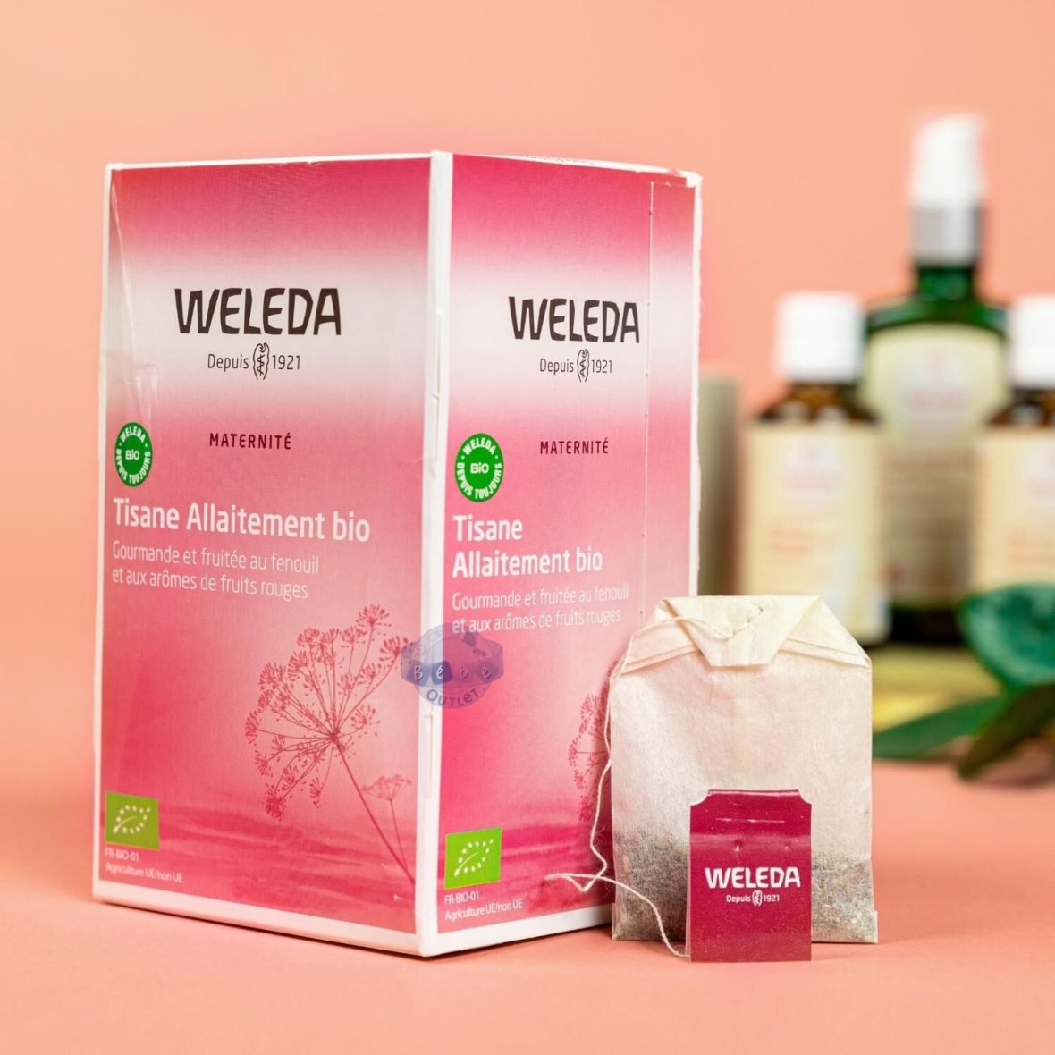 Weleda Bio Tisane d´allaitement au Fenouil et d’Arômes de Fruits Rouges (20 sachets)