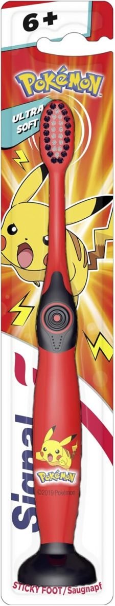 Signal Brosse à dents Pokémon Junior 6+ ans rouge noir