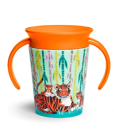 Munchkin Tasse Miracle 360° Tigre– Tasse d’Apprentissage Anti-Fuites avec Conception 360°, Activée par les Lèvres, Sans BPA (Copie) (Copie)